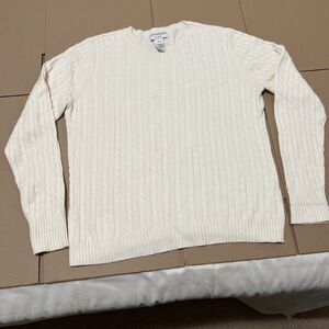 Sweater WOOL ANGORA CASHMERE Blend Pullover UK Made Womens XL. Covington Cable